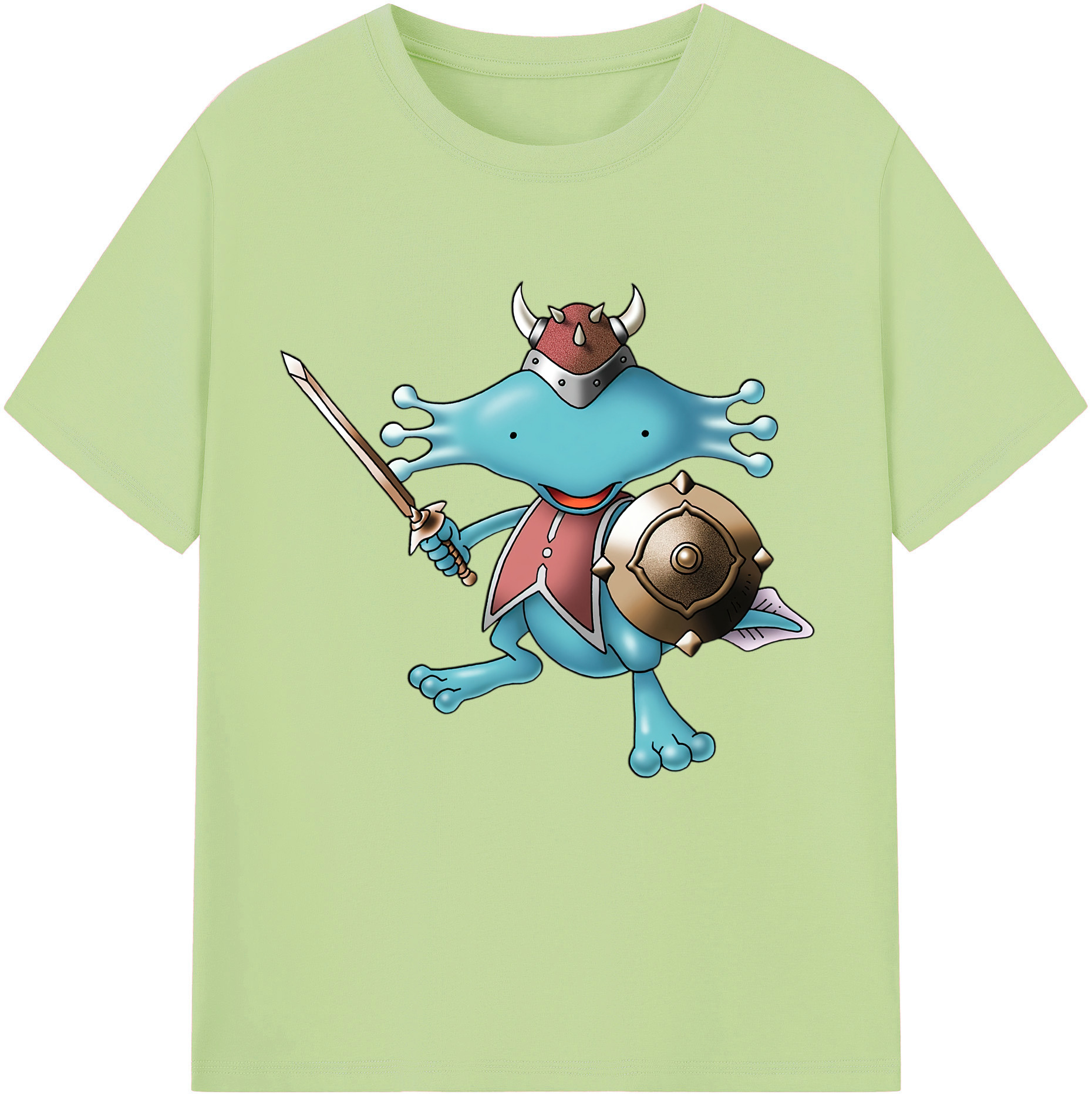 （画像用） ドラゴンクエスト Doragon Kuesuto Dragon Quest 綿100％半袖Tシャツ（フロントプリント）